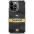 NFL Denver Broncos Super Bowl 50 Champions Black iPhone 16 Pro Clear Case